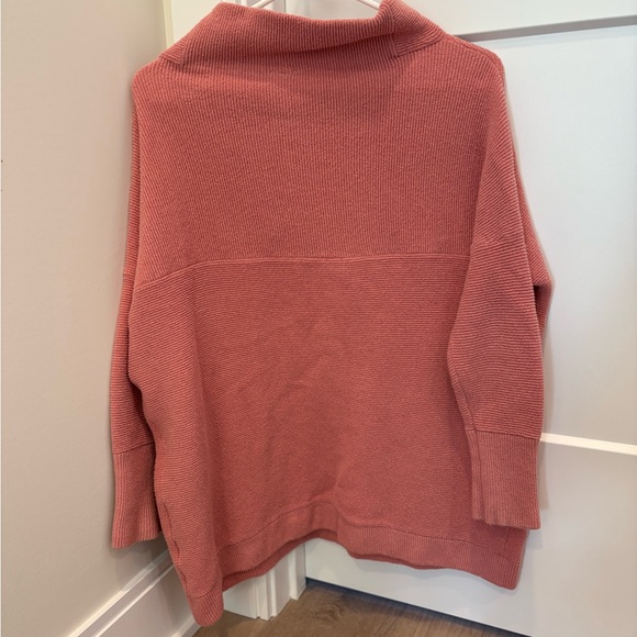 Free People Pink Cowl Neck Sweater - Picture 5 of 7